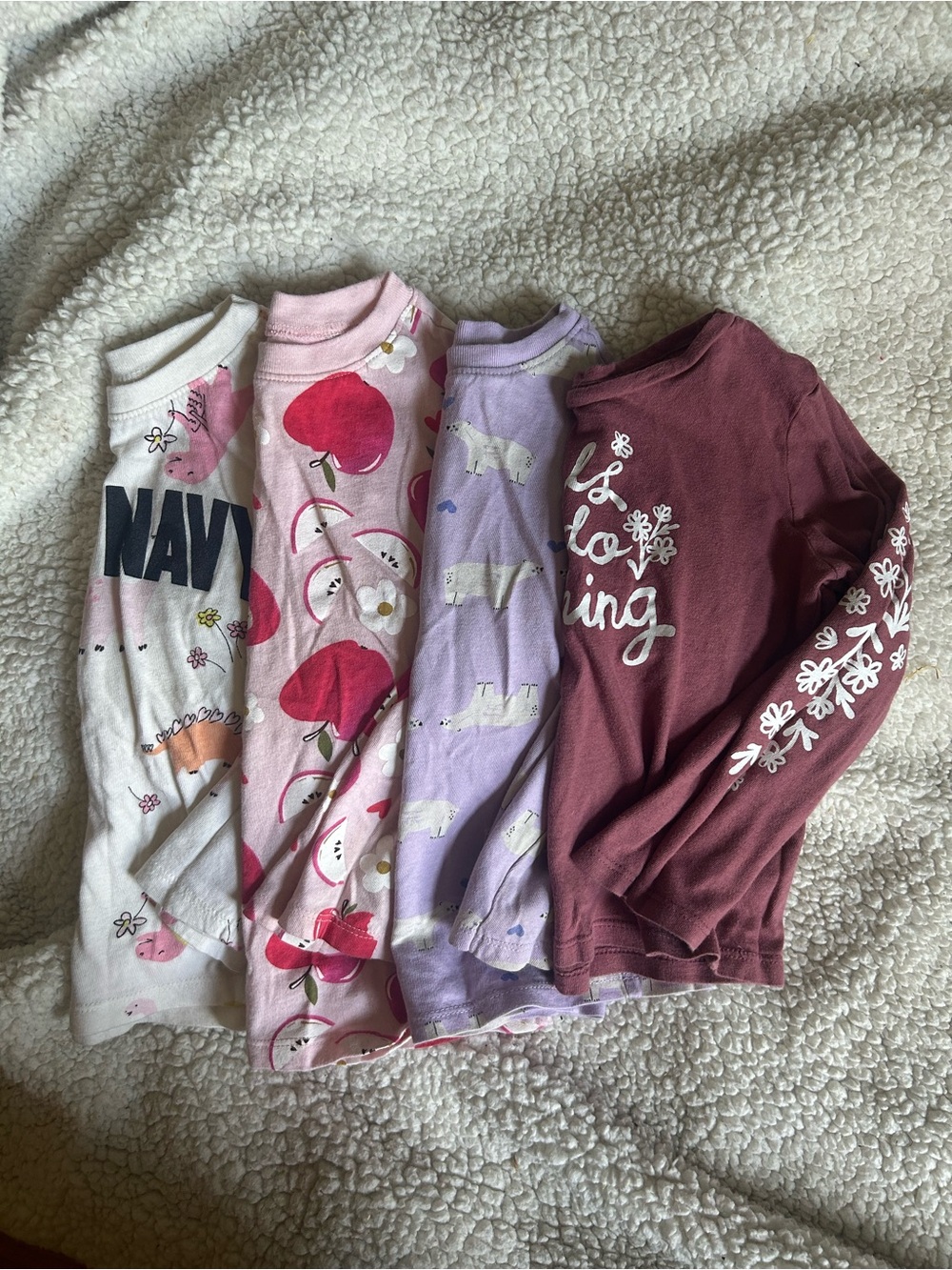 4 pack Bundle Girls longsleeves